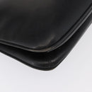 GUCCI Shoulder Bag Leather Black Gold Auth ep12917-8