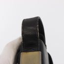 GUCCI Shoulder Bag Leather Black Gold Auth ep12917-12