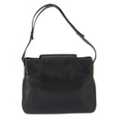 GUCCI Shoulder Bag Leather Black Gold Auth ep12917-2