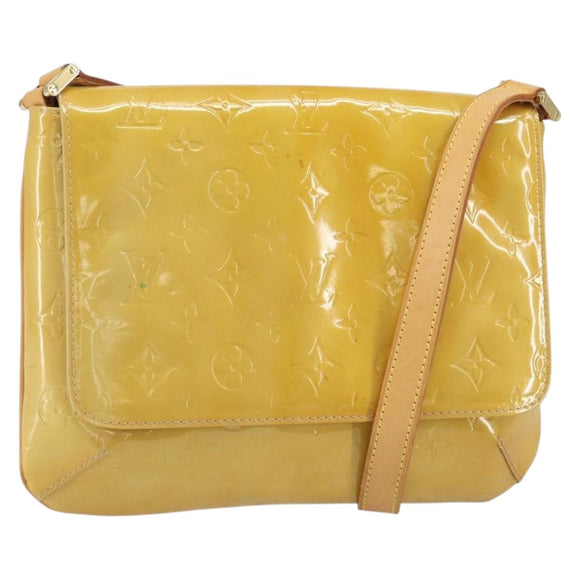 LOUIS VUITTON Monogram Vernis Thompson Street Bag Beige M91301 LV Auth ep12921