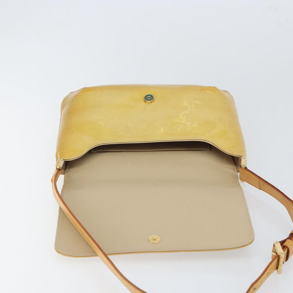 LOUIS VUITTON Monogram Vernis Thompson Street Bag Beige M91301 LV Auth ep12921