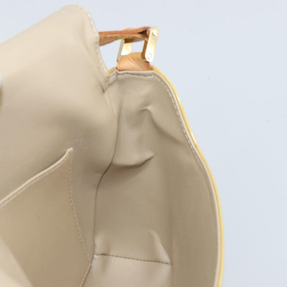 LOUIS VUITTON Monogram Vernis Thompson Street Bag Beige M91301 LV Auth ep12921