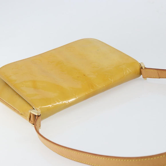 LOUIS VUITTON Monogram Vernis Thompson Street Bag Beige M91301 LV Auth ep12921