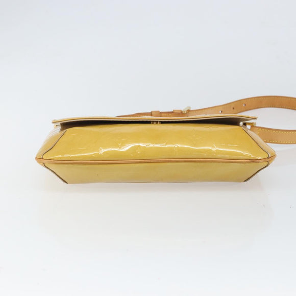 LOUIS VUITTON Monogram Vernis Thompson Street Bag Beige M91301 LV Auth ep12921