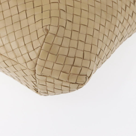 BOTTEGA VENETA INTRECCIATO Tote Bag Leather Beige Auth ep12922