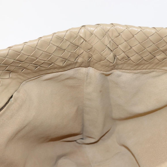 BOTTEGA VENETA INTRECCIATO Tote Bag Leather Beige Auth ep12922