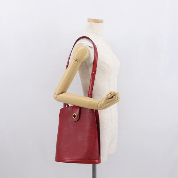 LOUIS VUITTON Epi Cluny Shoulder Bag Red M52257 LV Auth ep12923