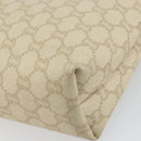 GUCCI GG Plus Supreme Web Sherry Line Tote Bag PVC White Auth ep12927-12