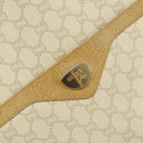 GUCCI GG Plus Supreme Web Sherry Line Tote Bag PVC White Auth ep12927-14