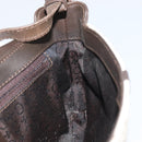CELINE C Macadam Canvas Shoulder Bag Beige Gold Auth ep12930-19
