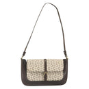 CELINE C Macadam Canvas Shoulder Bag Beige Gold Auth ep12930-13
