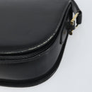 GUCCI Shoulder Bag Leather Black Gold Auth ep12931-10