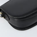 GUCCI Shoulder Bag Leather Black Gold Auth ep12931-11
