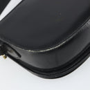 GUCCI Shoulder Bag Leather Black Gold Auth ep12931-13