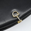 GUCCI Shoulder Bag Leather Black Gold Auth ep12931-14