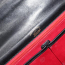 GUCCI Shoulder Bag Leather Black Gold Auth ep12931-16