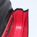 GUCCI Shoulder Bag Leather Black Gold Auth ep12931-18