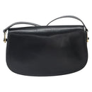 GUCCI Shoulder Bag Leather Black Gold Auth ep12931-3