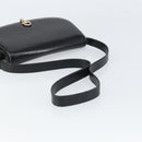 GUCCI Shoulder Bag Leather Black Gold Auth ep12931-7