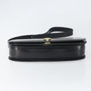GUCCI Shoulder Bag Leather Black Gold Auth ep12931-9