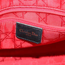 Christian Dior Lady Dior Canage Hand Bag Leather Black Gold Auth ep12935-20