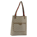 GUCCI GG Supreme Web Sherry Line Tote Bag PVC Beige 002 23 4487 Auth ep12936-1