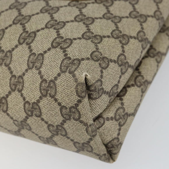 GUCCI GG Supreme Web Sherry Line Tote Bag PVC Beige 002 23 4487 Auth ep12936