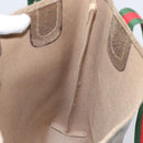 GUCCI GG Supreme Web Sherry Line Tote Bag PVC Beige 002 23 4487 Auth ep12936-17