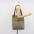GUCCI GG Supreme Web Sherry Line Tote Bag PVC Beige 002 23 4487 Auth ep12936-21
