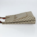 GUCCI GG Supreme Web Sherry Line Tote Bag PVC Beige 002 23 4487 Auth ep12936-5