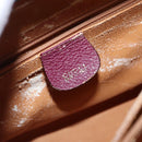 GUCCI Bamboo Hand Bag Suede Purple Gold 002 123 0260 Auth ep12937-14
