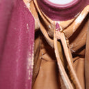 GUCCI Bamboo Hand Bag Suede Purple Gold 002 123 0260 Auth ep12937-16