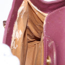 GUCCI Bamboo Hand Bag Suede Purple Gold 002 123 0260 Auth ep12937-19