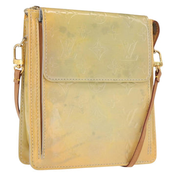 LOUIS VUITTON Monogram Vernis Motto Accessory Pouch Gris M91030 LV Auth ep12938