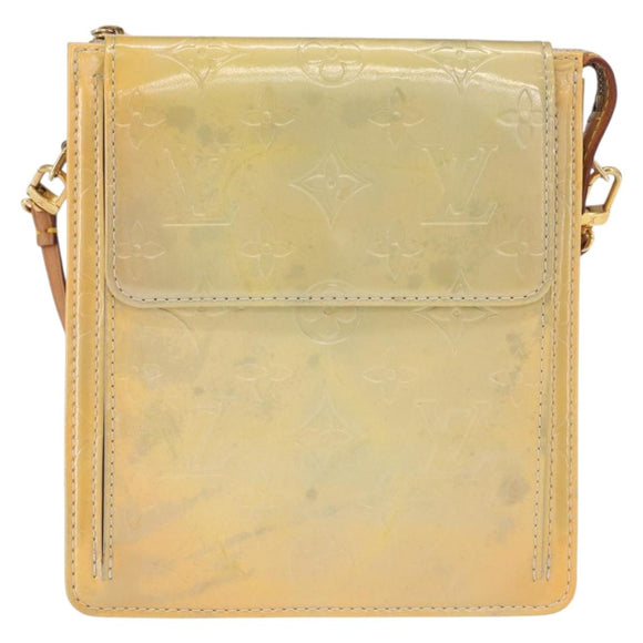LOUIS VUITTON Monogram Vernis Motto Accessory Pouch Gris M91030 LV Auth ep12938
