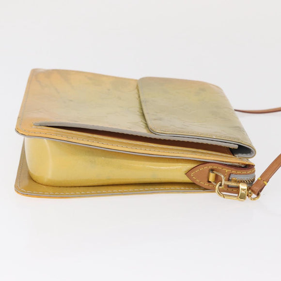 LOUIS VUITTON Monogram Vernis Motto Accessory Pouch Gris M91030 LV Auth ep12938