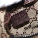 GUCCI GG Canvas Web Sherry Line Waist bag Beige Silver 28566 Auth ep12942-19