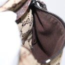 GUCCI GG Canvas Web Sherry Line Waist bag Beige Silver 28566 Auth ep12942-20