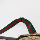 GUCCI GG Canvas Web Sherry Line Waist bag Beige Silver 28566 Auth ep12942-8