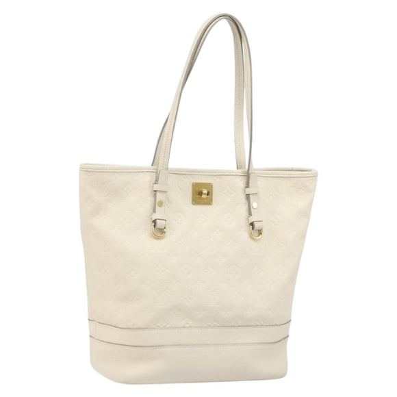 LOUIS VUITTON Monogram Empreinte Citadine PM Tote Bag Neige M40554 Auth ep12944