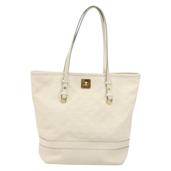 LOUIS VUITTON Monogram Empreinte Citadine PM Tote Bag Neige M40554 Auth ep12944