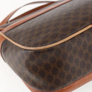 CELINE Macadam Canvas Hand Bag PVC Leather 2way Brown Gold Auth ep12949V-18