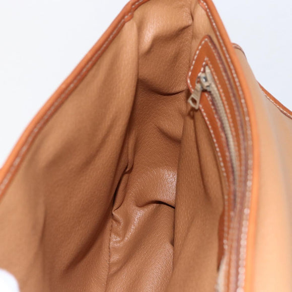 CELINE Macadam Canvas Hand Bag PVC Leather 2way Brown Gold Auth ep12949V