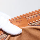 CELINE Macadam Canvas Hand Bag PVC Leather 2way Brown Gold Auth ep12949V-12