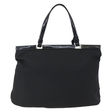 PRADA Tote Bag Nylon Black Silver Auth ep12950 - 0