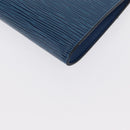LOUIS VUITTON Epi Pochette Accessoires Beutel Blau M52985 LV Auth ep12951-17