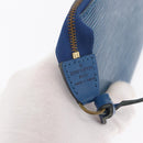 LOUIS VUITTON Epi Pochette Accessoires Beutel Blau M52985 LV Auth ep12951-18