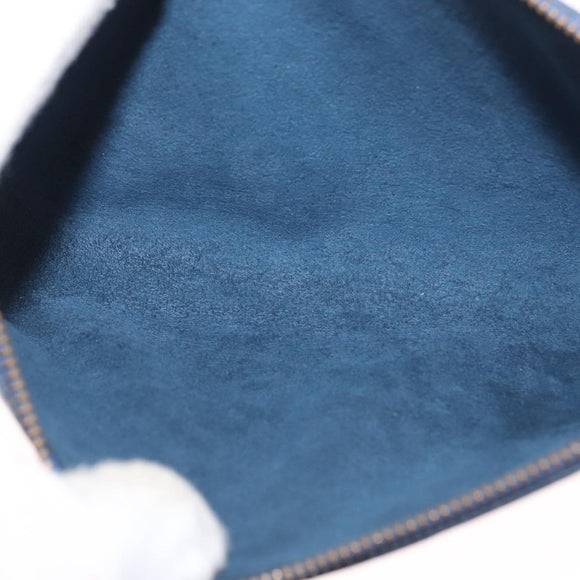 LOUIS VUITTON Epi Pochette Accessoires Beutel Blau M52985 LV Auth ep12951