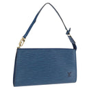 LOUIS VUITTON Epi Pochette Accessoires Beutel Blau M52985 LV Auth ep12951-1