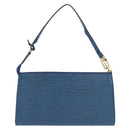 LOUIS VUITTON Epi Pochette Accessoires Beutel Blau M52985 LV Auth ep12951-2